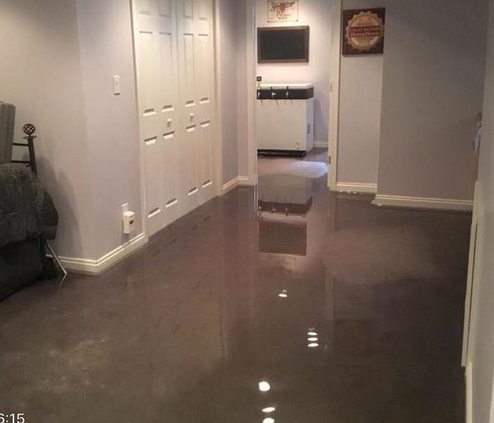 Basement with 2 inches standing water